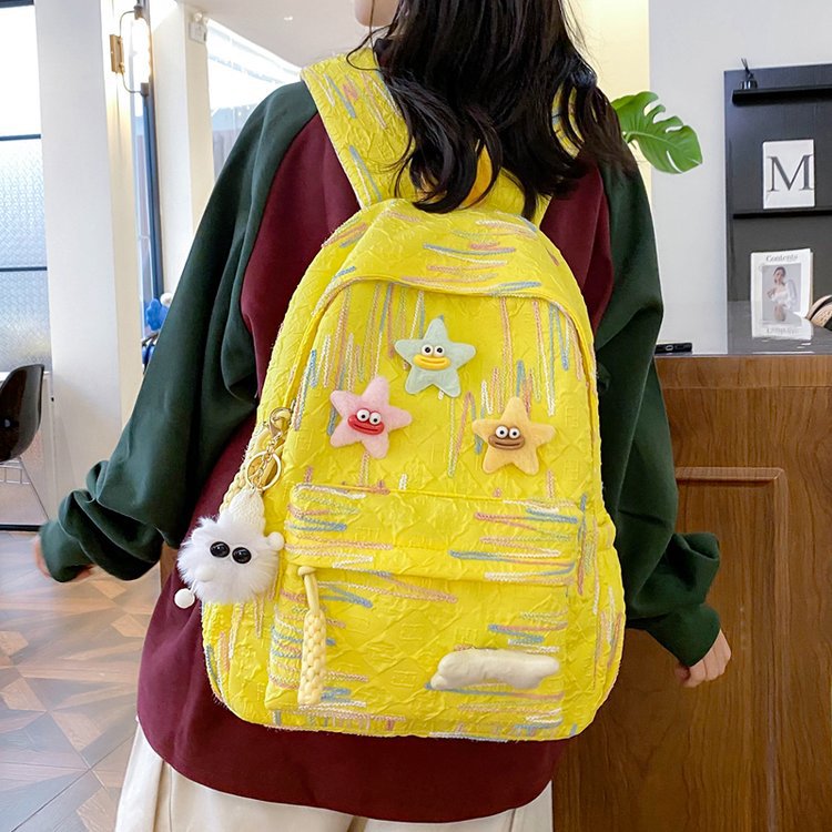 Backpack Made of High-Quality, Colorful Material with Playful Applications Bowlift