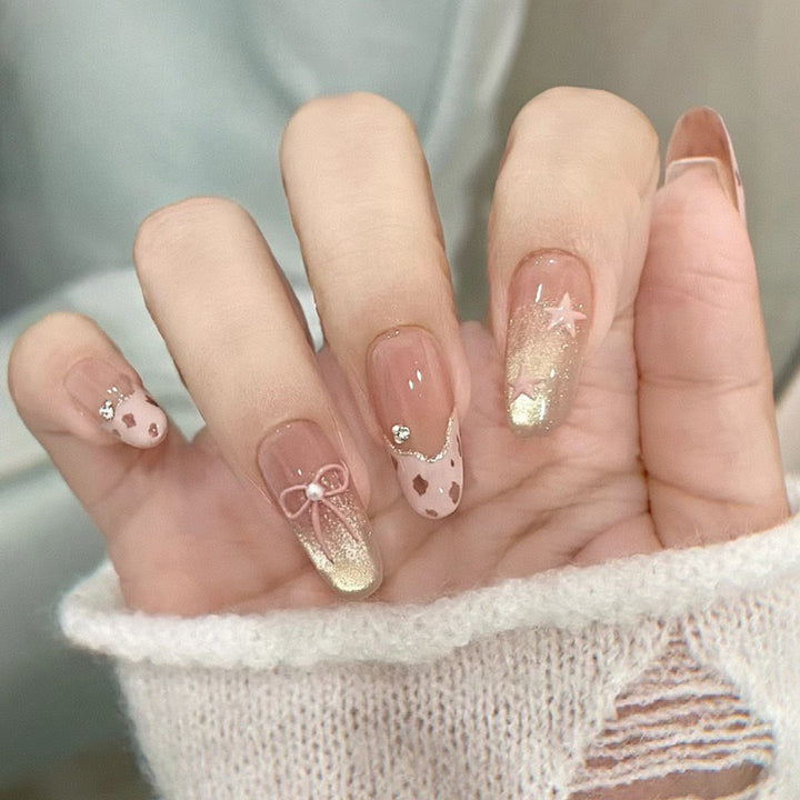 Artistic Themed Press-On Nail Art Bowlift