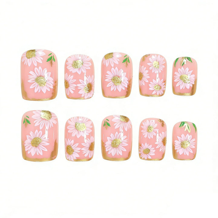 Creative Nail Art Set with Colorful Floral Designs Bowlift