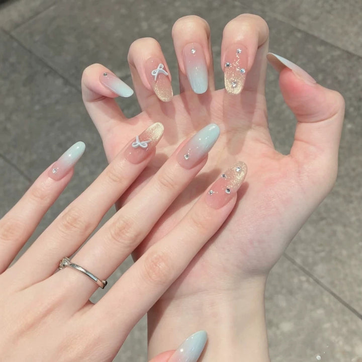 Ombre Decorative Press-On Nails Bowlift