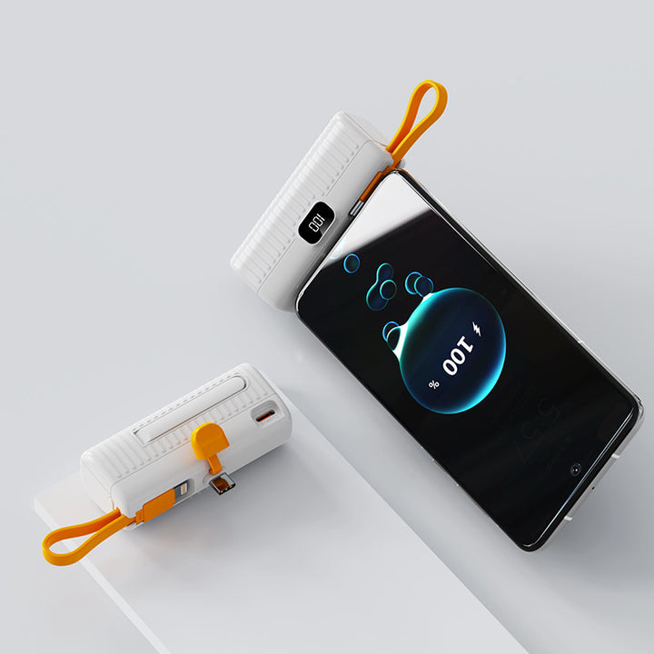 Powerful power bank with digital display and innovative design Bowlift