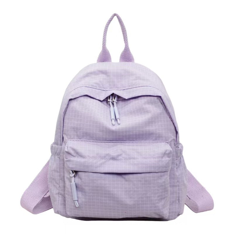 Grid Patterned Everyday Backpack Bowlift