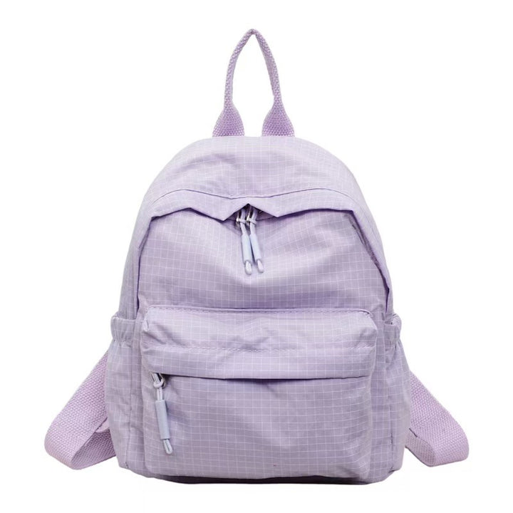 Grid Patterned Everyday Backpack Bowlift