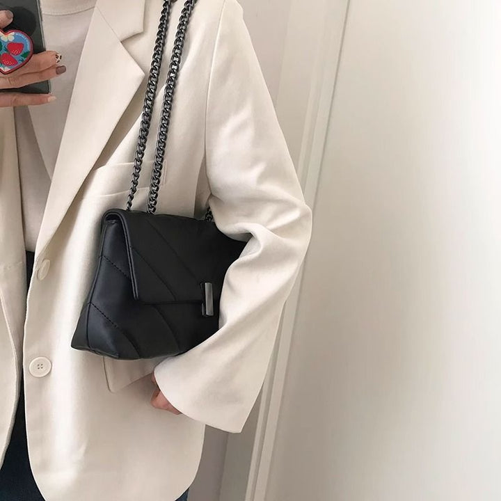 Quilted Leather Crossbody Bag Bowlift