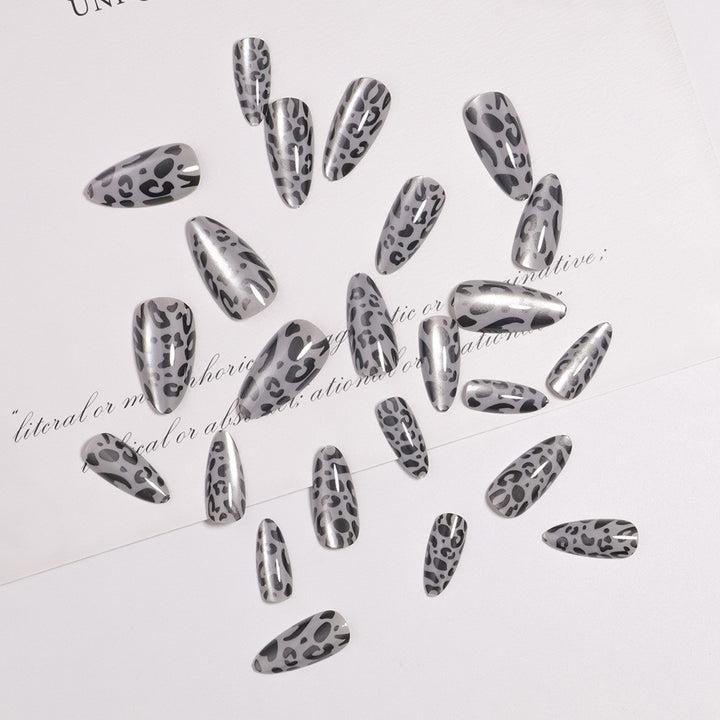 Artistic Leopard Nail Press-On Set Bowlift