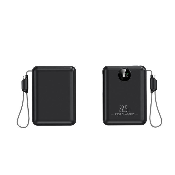 Portable power bank with LCD display and multifunctional connection options Bowlift