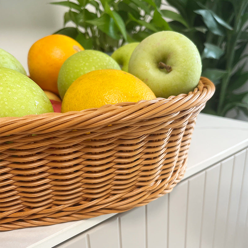 Woven Oval Serving Basket Bowlift
