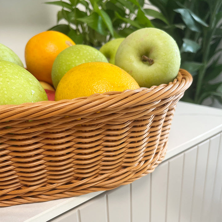 Woven Oval Serving Basket Bowlift