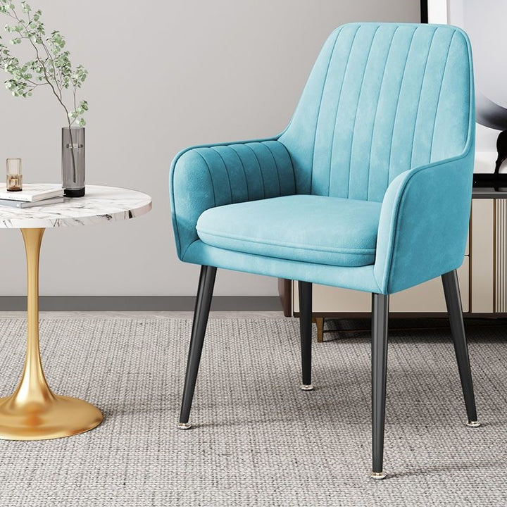 Modern Accent Chair with Gold Legs Bowlift