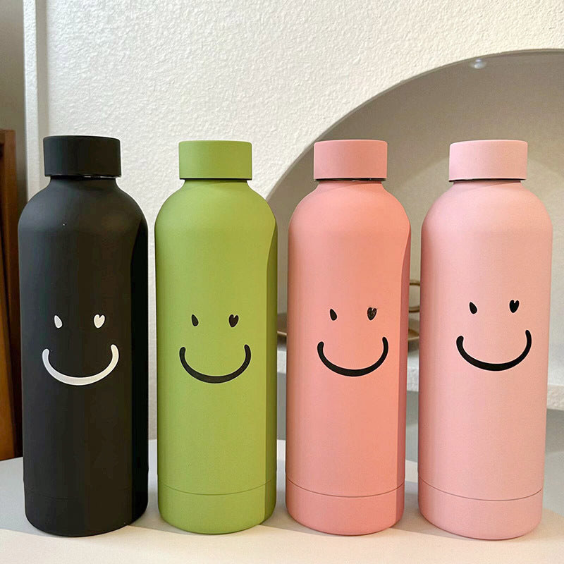 Women’s Insulated Bottle with Cheerful Smiley Design Bowlift