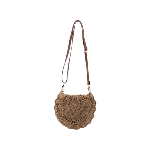 Handcrafted shoulder bag with unique crochet pattern Bowlift