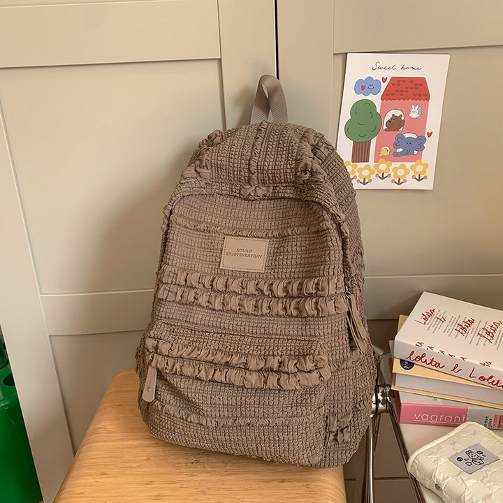 Textured Lightweight Backpack