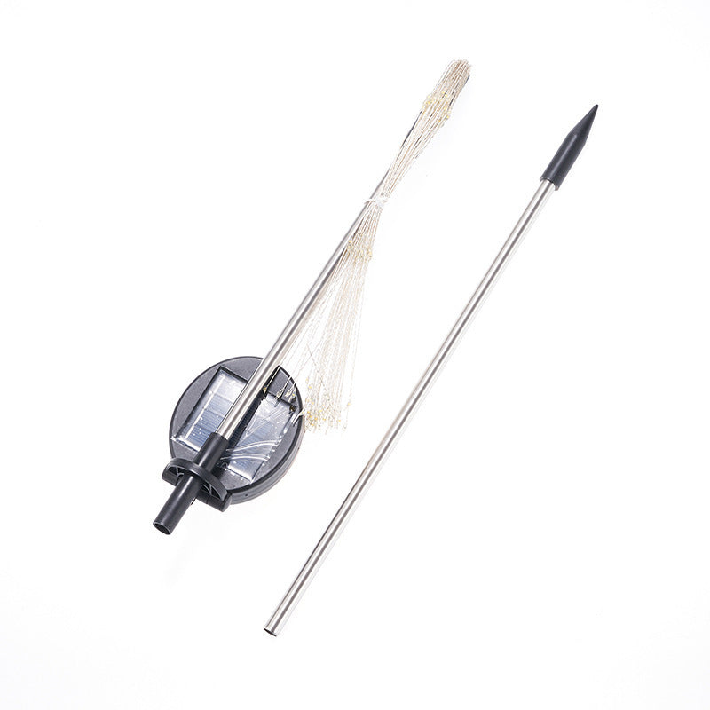 Solar Firework Garden Stake LED Starburst Light With Telescoping Stainless Stake Bowlift