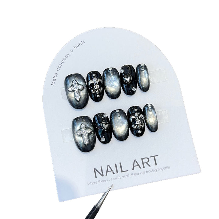 Artificial Nail Set with Decorative Elements Bowlift