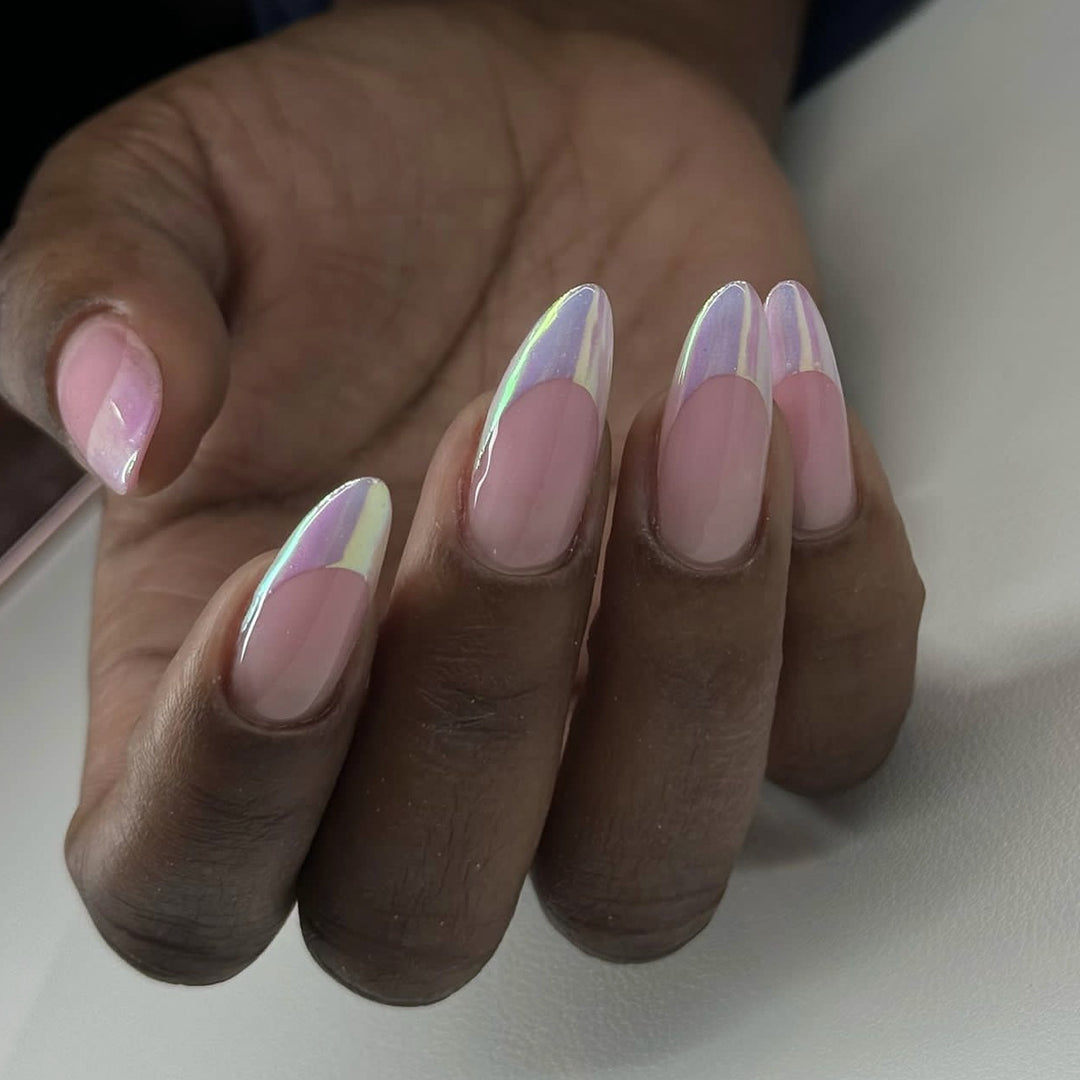 Artistic stiletto nails with elegant gradient Bowlift