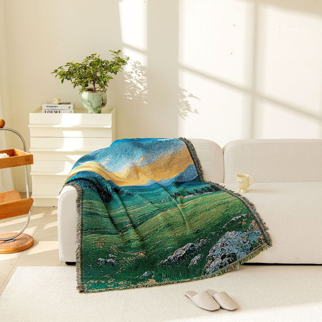 Scenic Landscape Woven Blanket