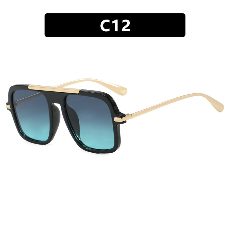 Women's square sunglasses with luxurious metal frame and sturdy lenses Bowlift