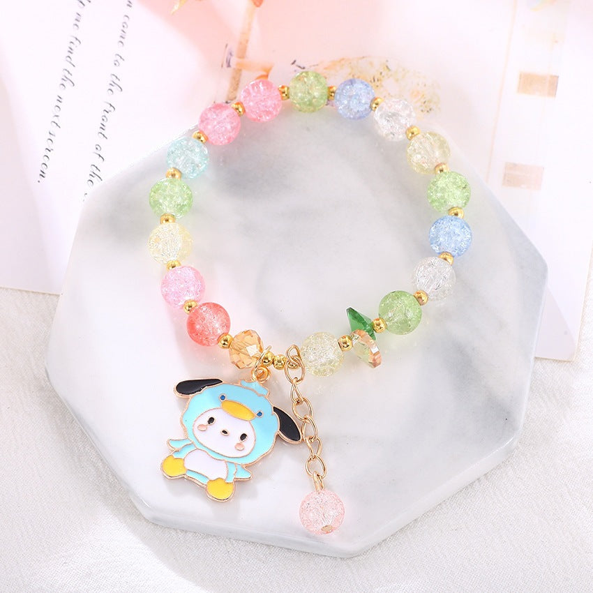 Playful bracelet with colorful glass beads Bowlift
