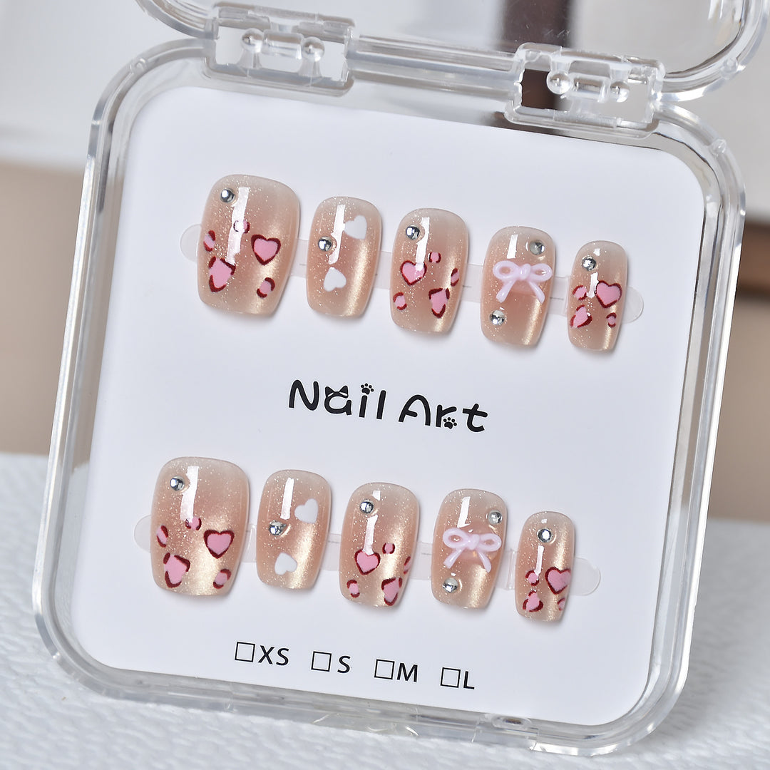 Premium Glamorous Press-On Nail Extensions Bowlift