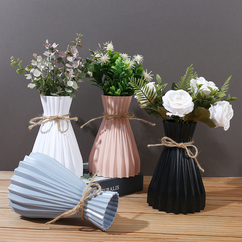 Decorative Pleated Flower Vase