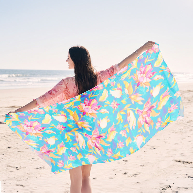 Beach towel with creative jellyfish pattern made of lightweight fabric Bowlift