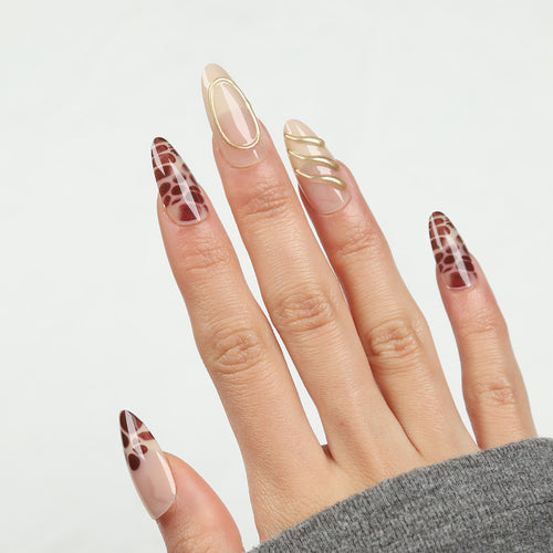 Artistic Stiletto Nail Design Bowlift