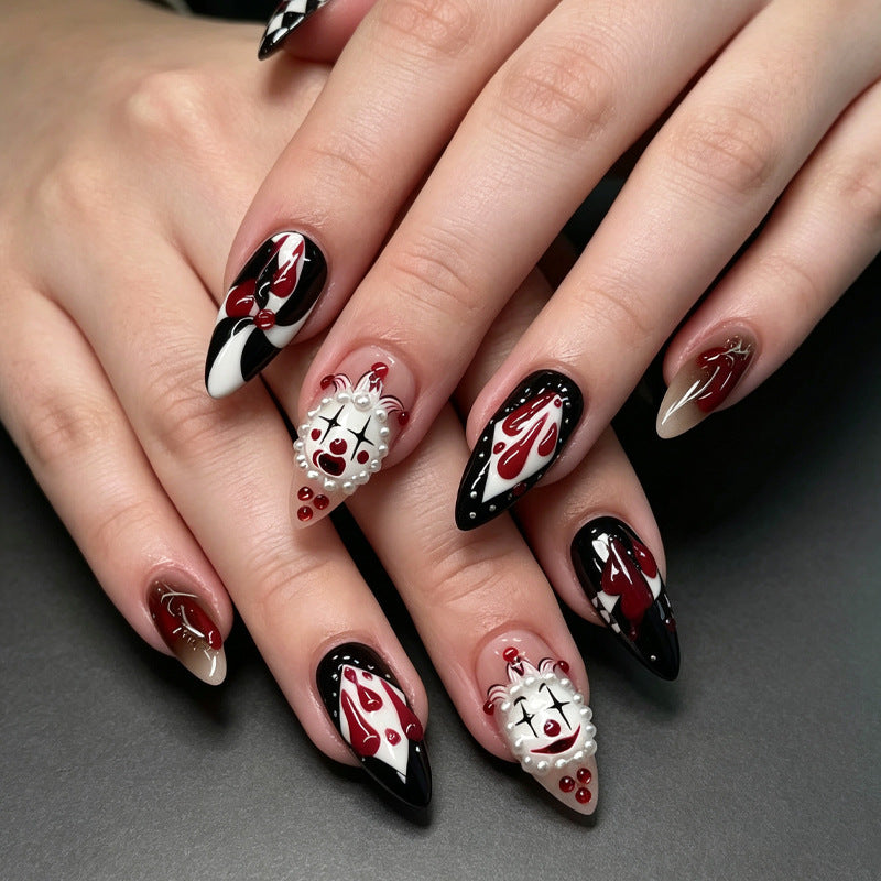 Halloween-Themed Press-On Nail Art Set Bowlift