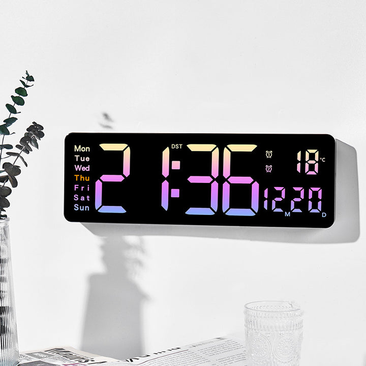 Funk alarm clock with large LED display and temperature display Bowlift