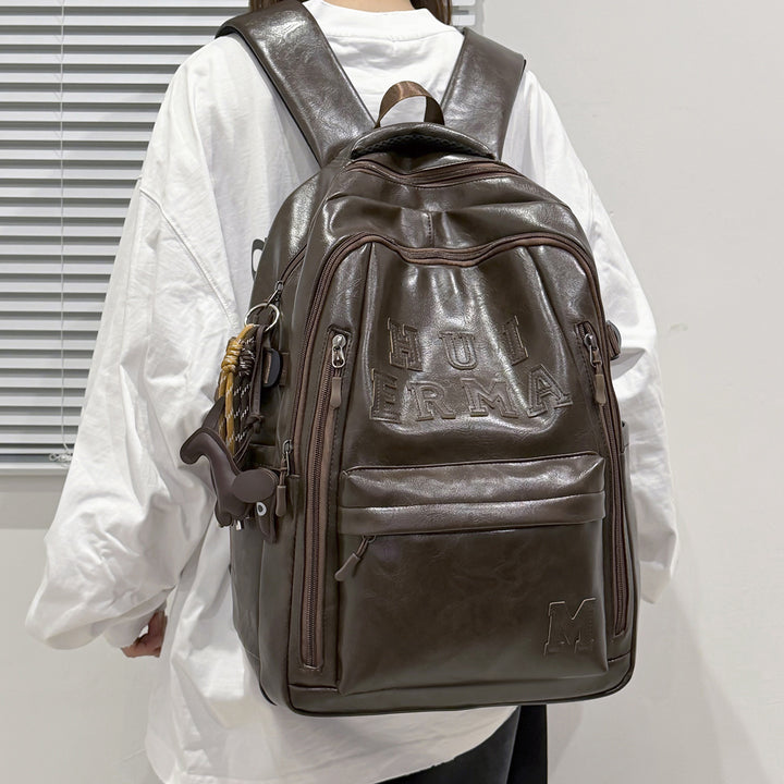 Premium Leather Backpack Bowlift