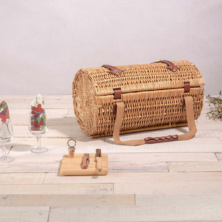 Women's basket with reinforced handle and decorative bows Bowlift