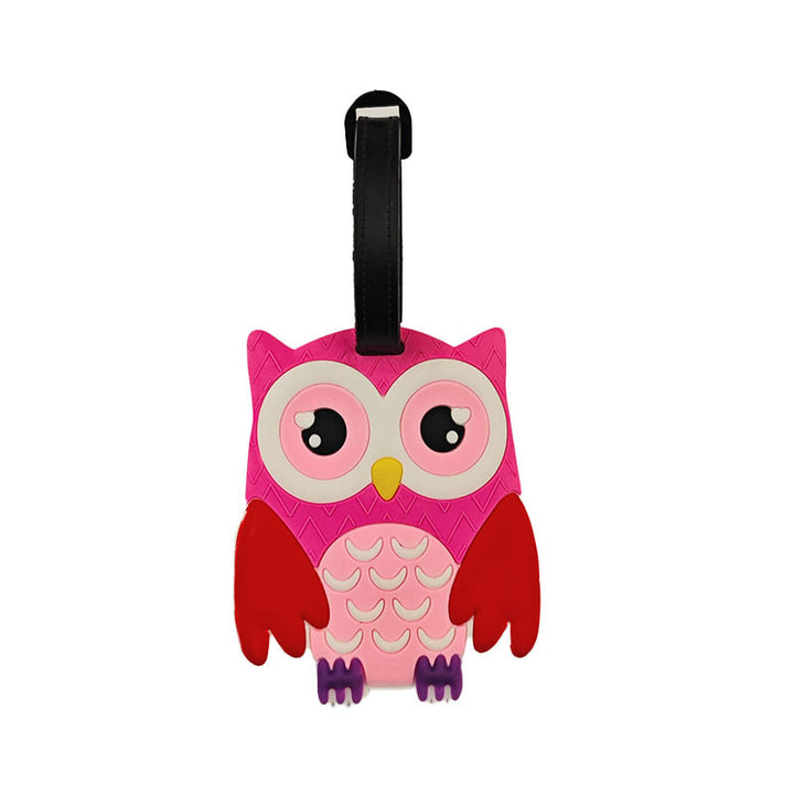 Unisex suitcase tag in owl design Bowlift