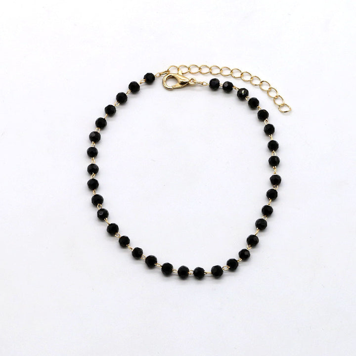 Black Beaded Anklet Bowlift