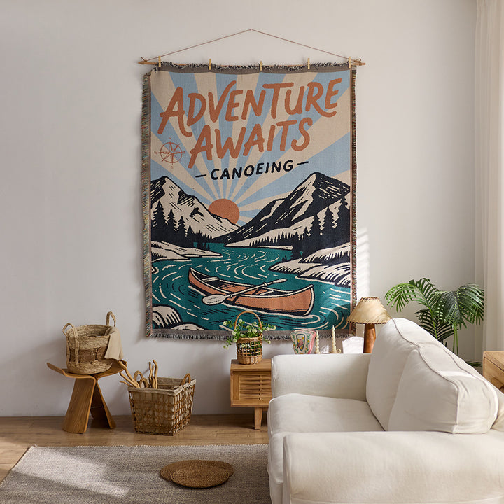 Festive Holiday-Themed Wall Tapestry