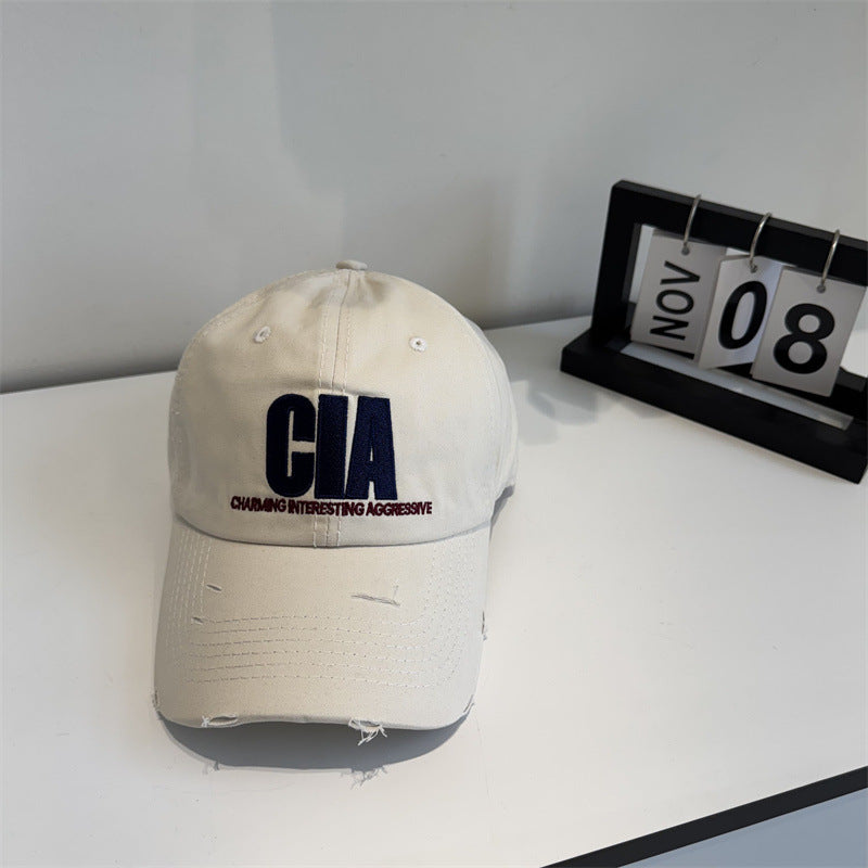 Men's Distressed Motivational Baseball Cap Bowlift