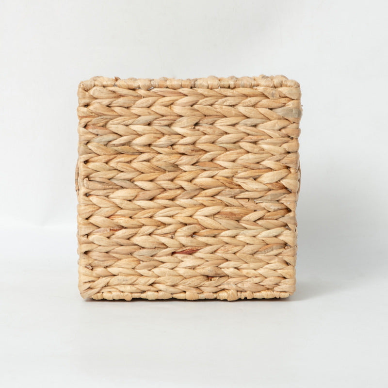 Braided storage basket with high sides