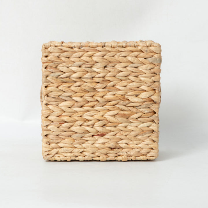 Braided storage basket with high sides