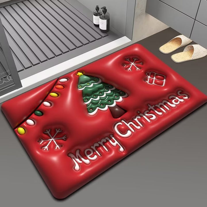 Christmas Themed Floor Mat Bowlift