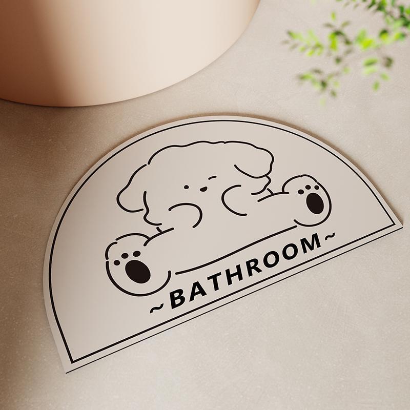 Unisex Shower Time Themed Bath Mat Bowlift