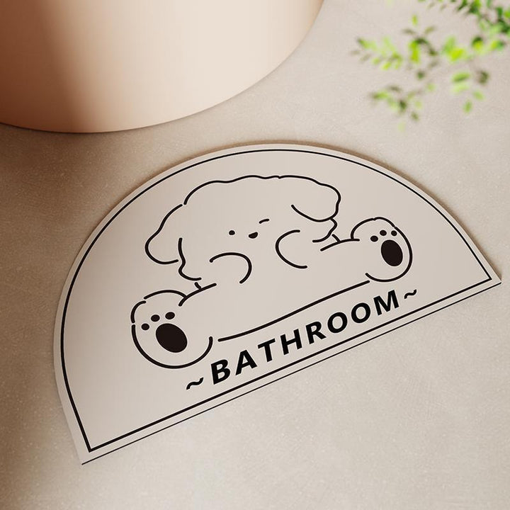 Unisex Shower Time Themed Bath Mat Bowlift