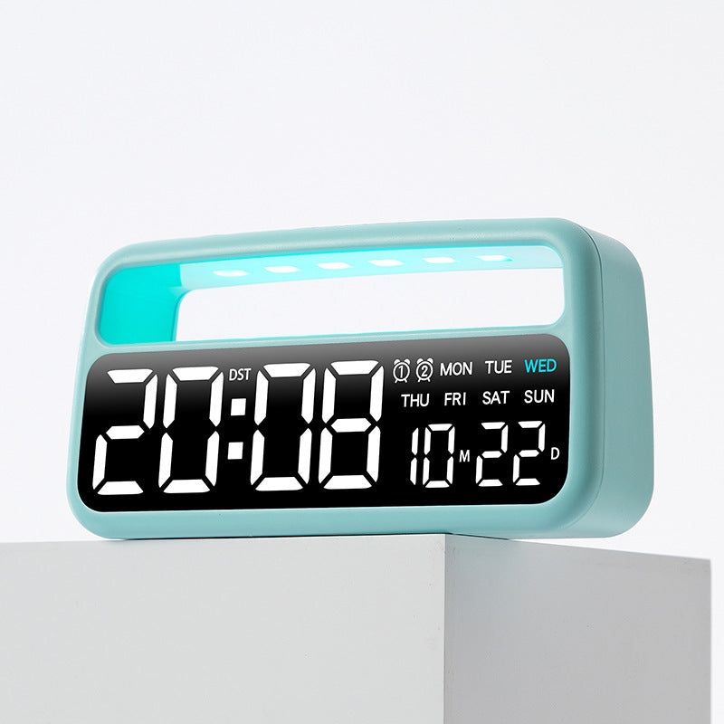 Digital alarm clock with clear LED display and modern features Bowlift