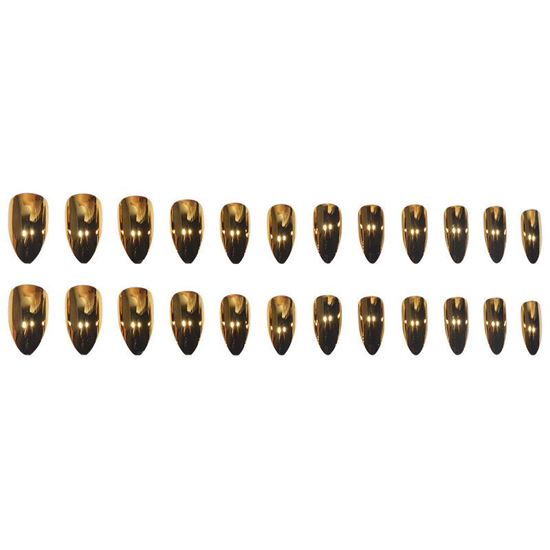 Metallic Stiletto Nail Enhancements Bowlift