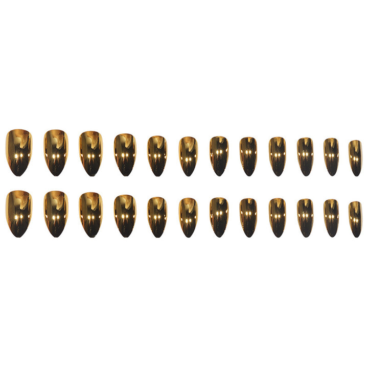 Metallic Stiletto Nail Enhancements Bowlift