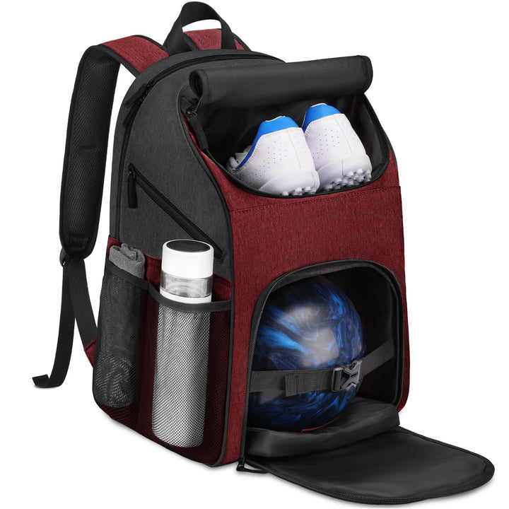 Unisex Sporty Backpack with special compartments for shoes and bowling ball Bowlift