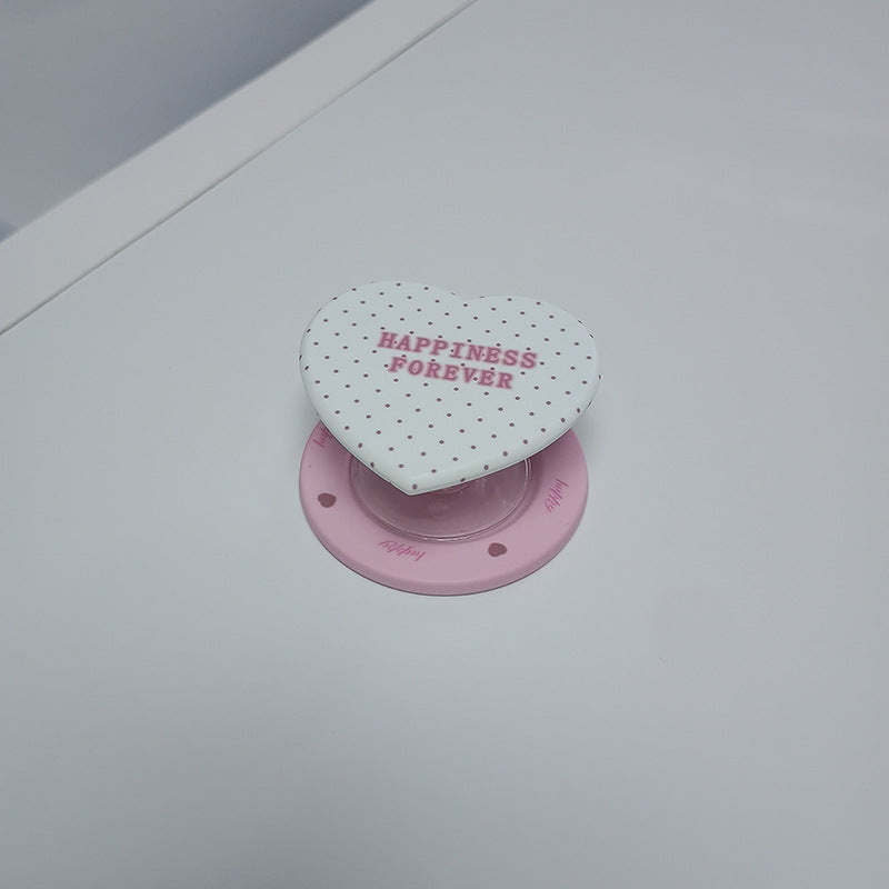 Heart-Shaped Character Phone Grip Bowlift