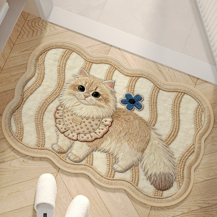 Adorable Dog-Themed Area Mat Bowlift