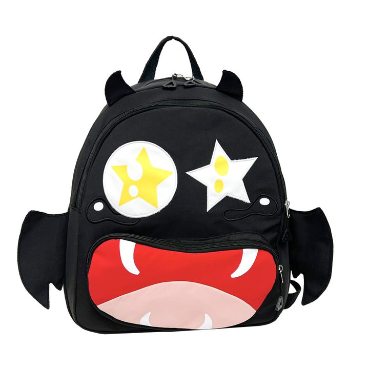 Playful plush backpack with animal face Bowlift