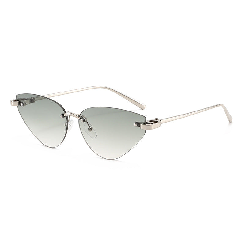 Women elegant Cat-Eye sunglasses with ultra-light metal frame Bowlift