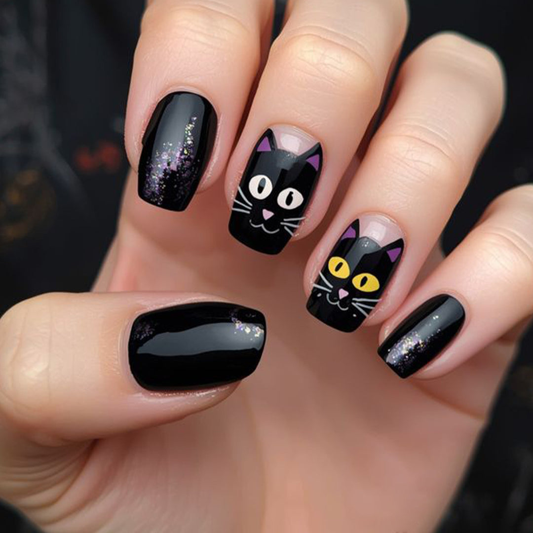 Cat-Themed 3D Nail Art Extensions Bowlift