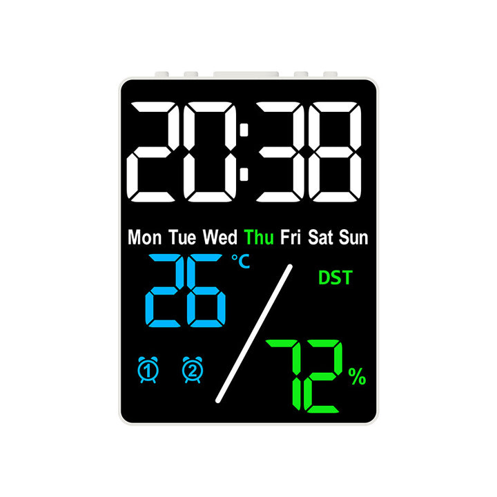 Digital Multifunction Alarm Clock with Hygrometer and Temperature Display Bowlift