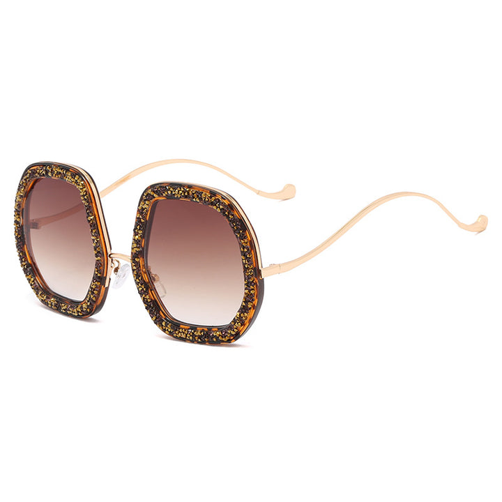 Ladies extravagant sunglasses with sparkling frame Bowlift